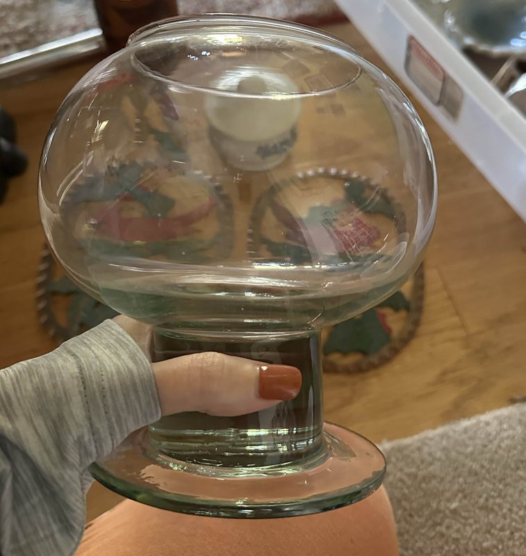 blown glass orb