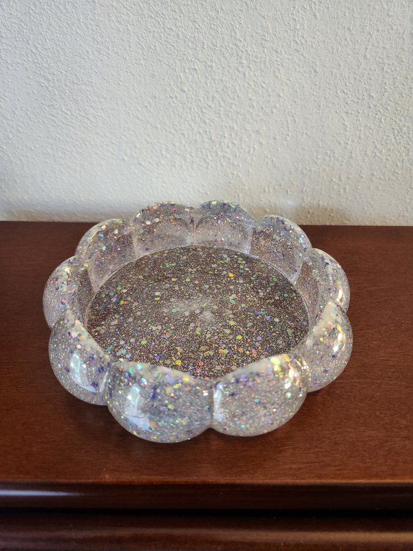 Resin puff bowl