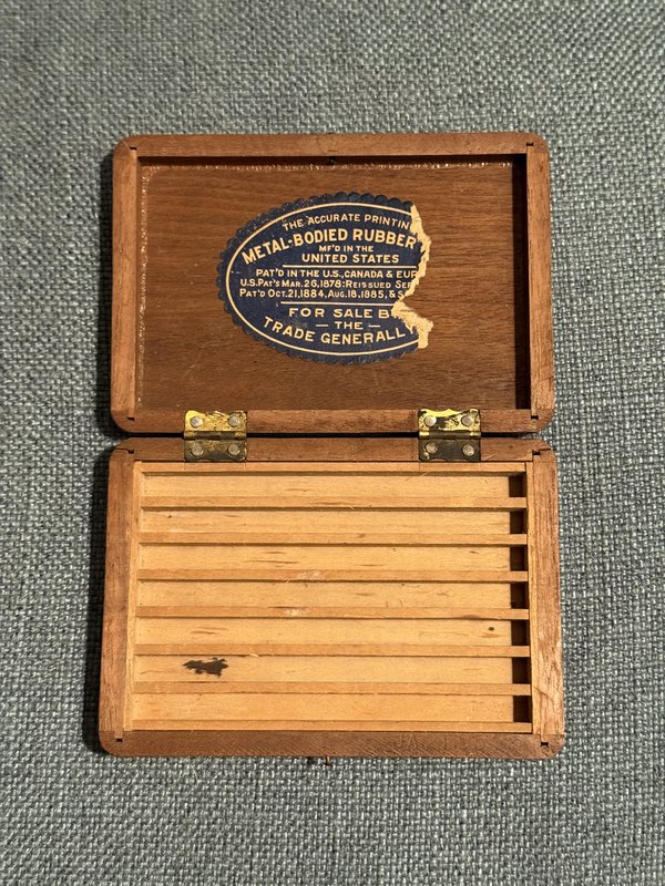 Vintage Wooden Typesetting Box