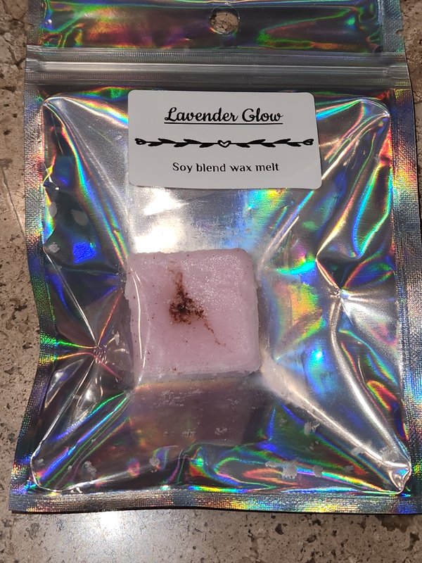 "Lavender Glow" sample wax melt
