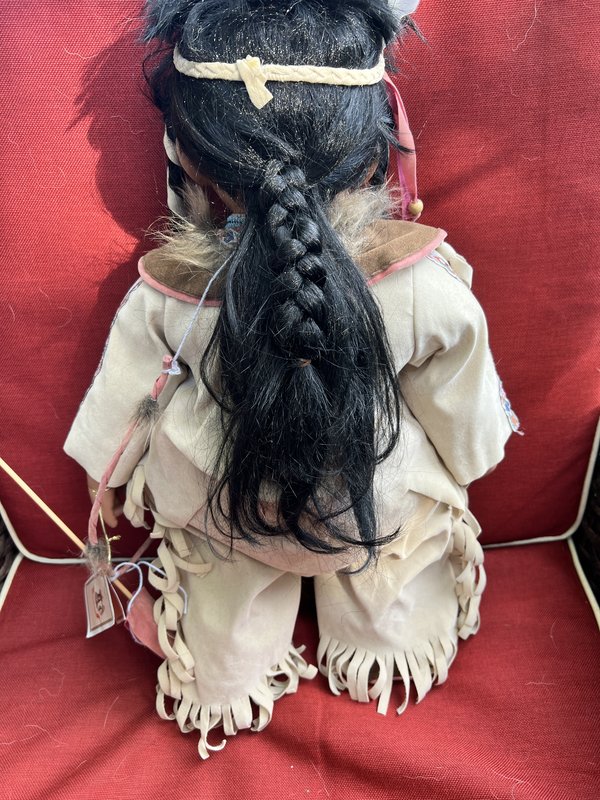 Native American 25” Collectible Porcelain Doll
