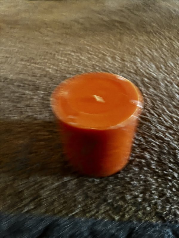 Large Orange Candle