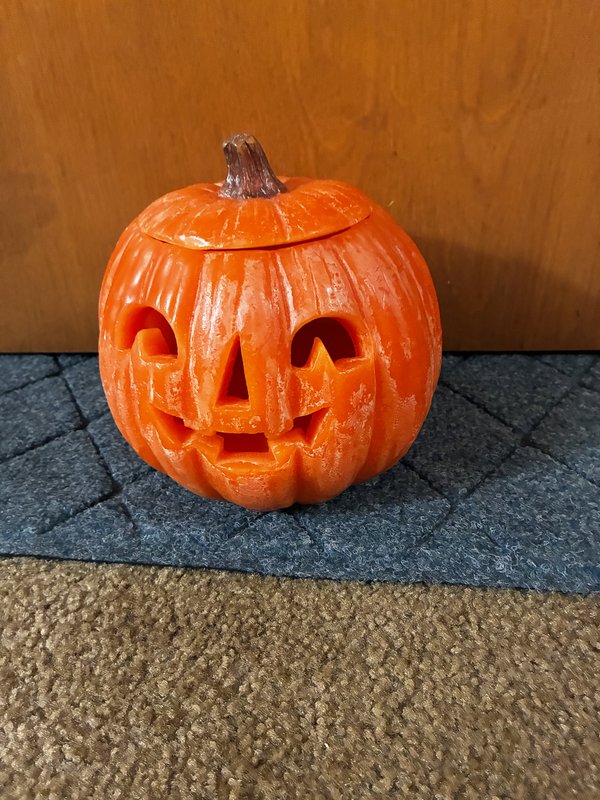 Wax Jack O Latern with bulb