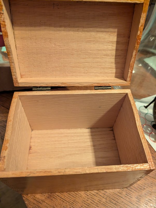 Vintage Wood Recipe Box