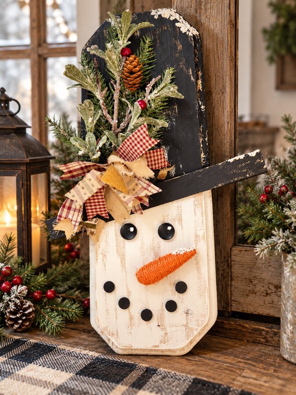 Frosty’s Rustic Christmas Charm ⛄