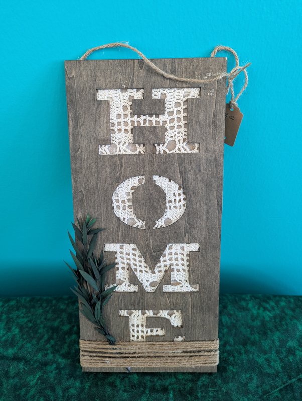 Rustic Home Sweet Home Wall Sign 🤎