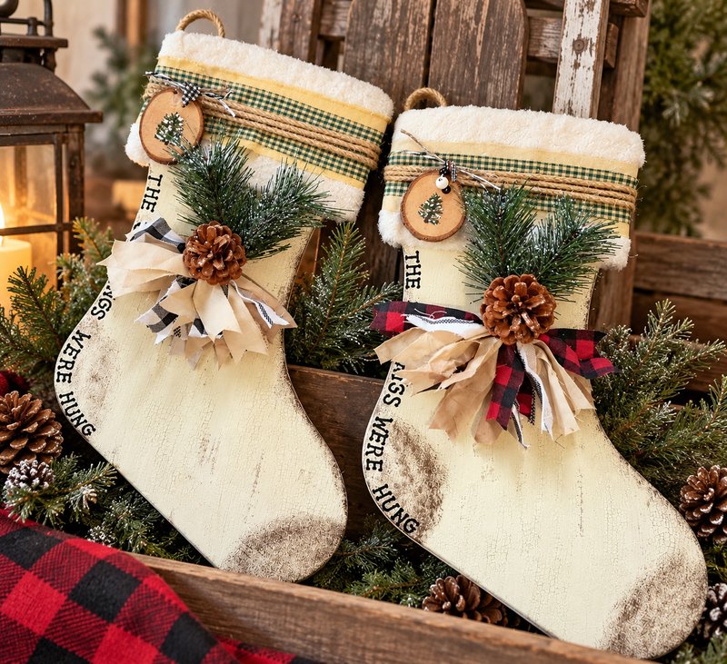 Rustic Christmas Stockings