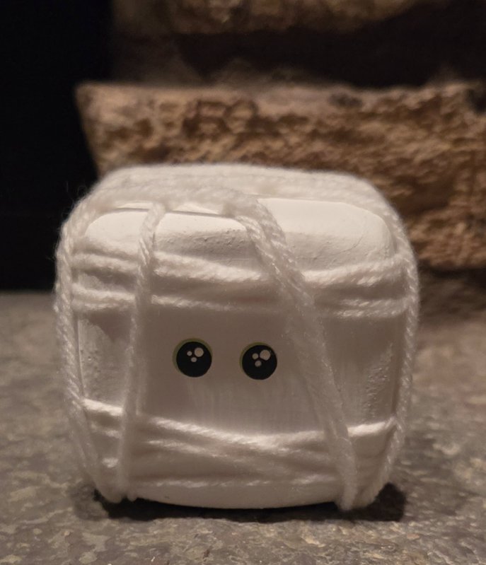 Hand-painted Mummy Cube