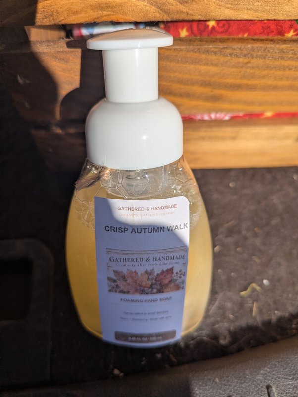 Handmade Foam Soap Chrisp Autumn Walk