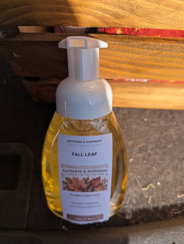Handmade Foam Soap Fall Leaf