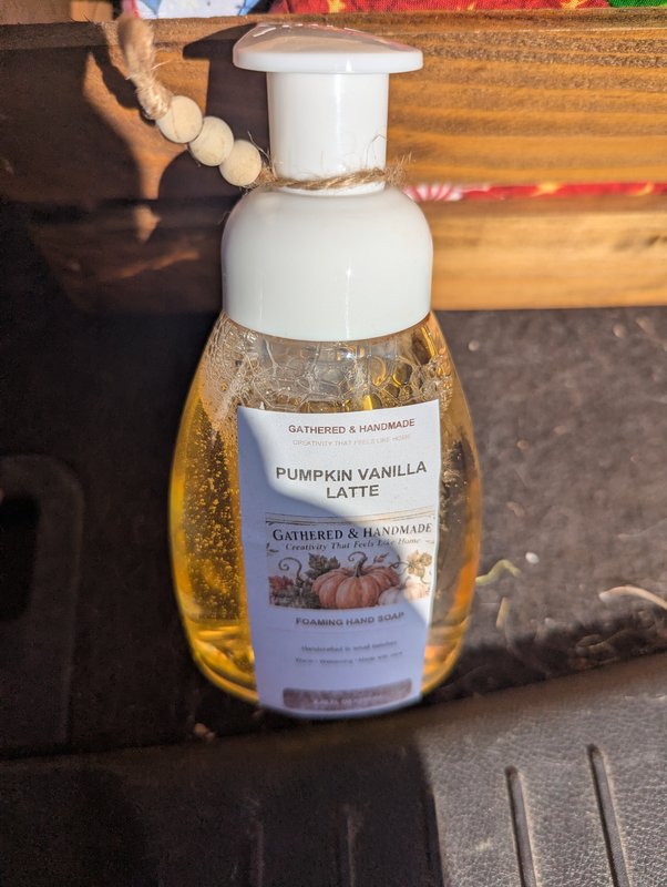 Handmade Foam Soap Pumpkin Vanilla Latte