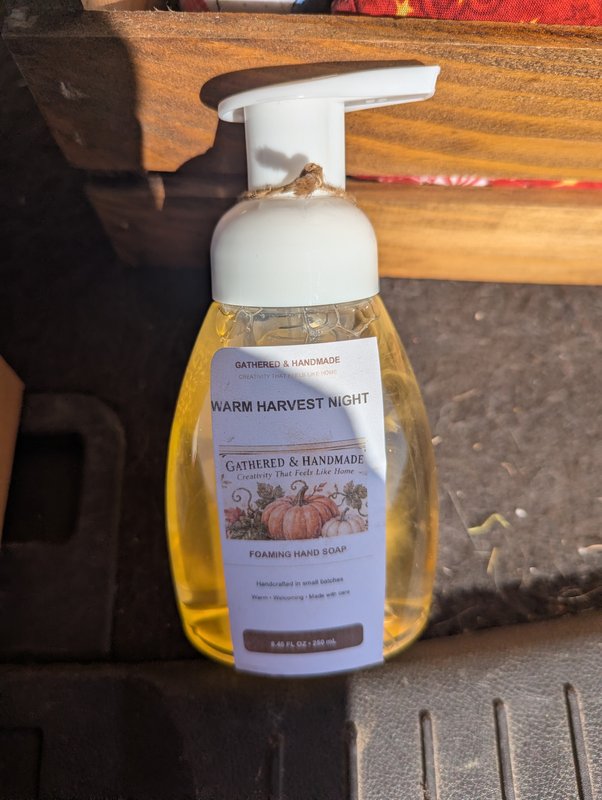 Handmade Foam Soap Warm Harvest Night