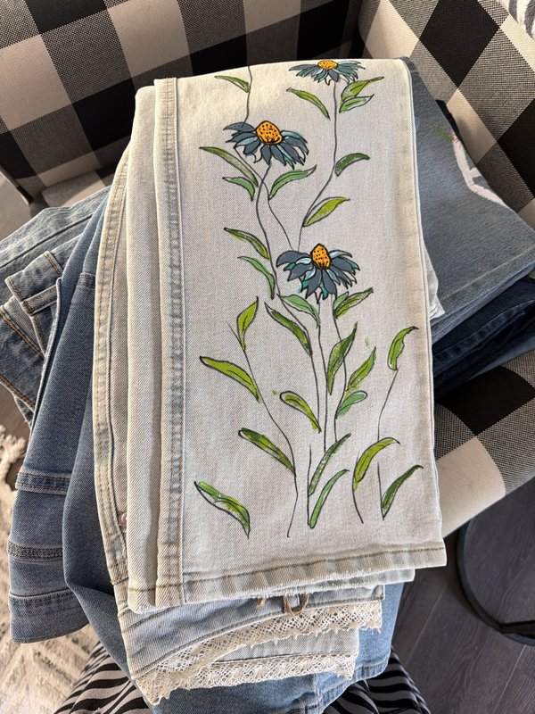 Painted Denim jeans
