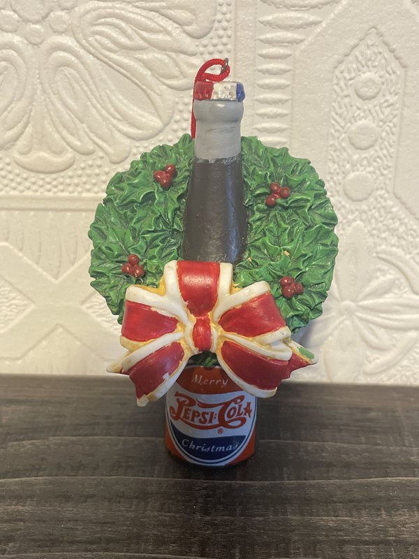 Pepsi-Cola Christmas Bottle Ornament