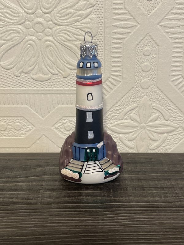 B/W Lighthouse Ornament