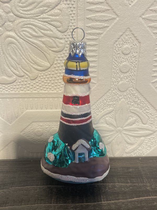 Colorful Lighthouse Ornament