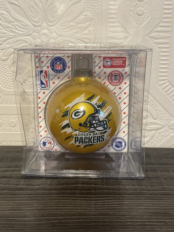Green Bay Packers Football Ornament
