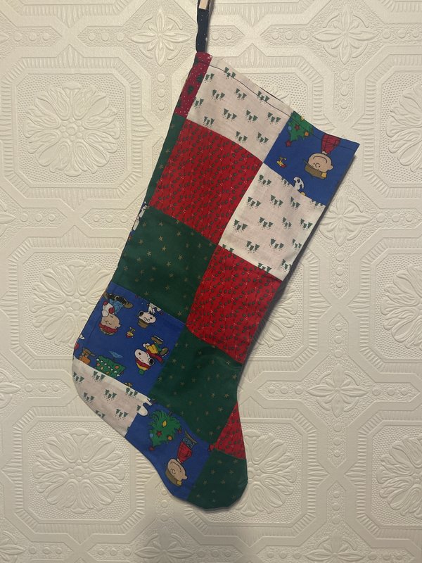 Peanuts Patchwork Christmas Stocking