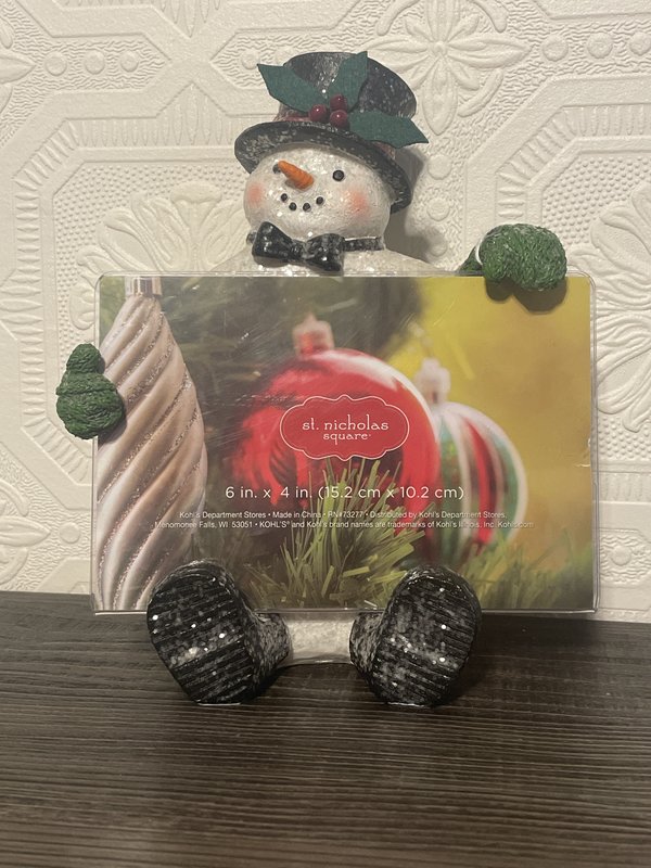 Snowman Christmas Picture Frame