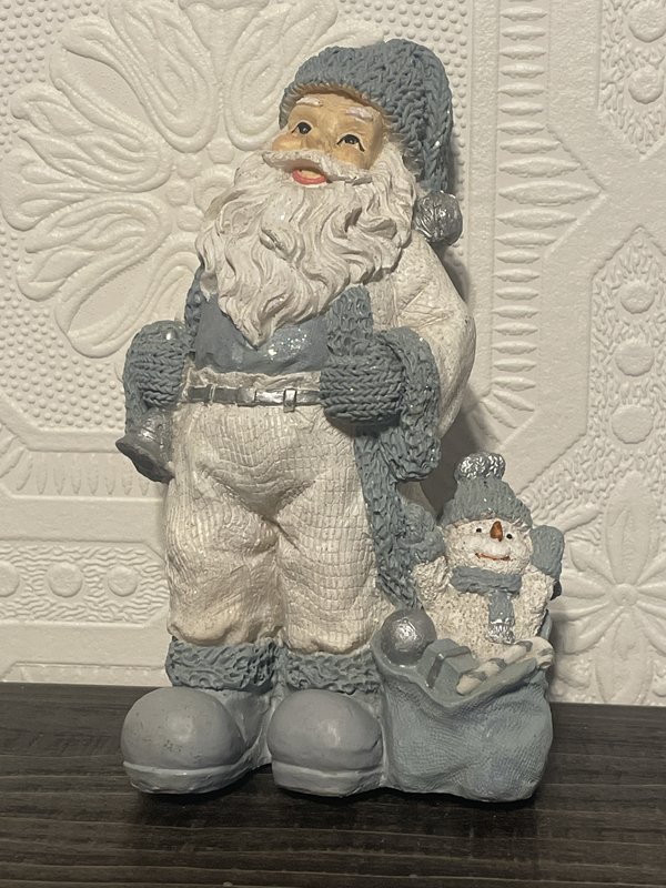 Snow Buddies Santa with Snowman Figurine