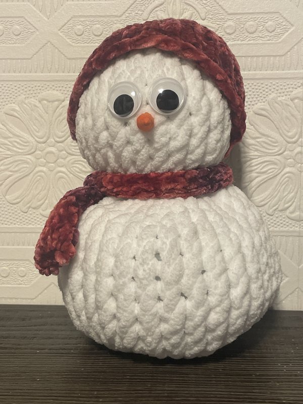 Loom Knit Snowman - Red