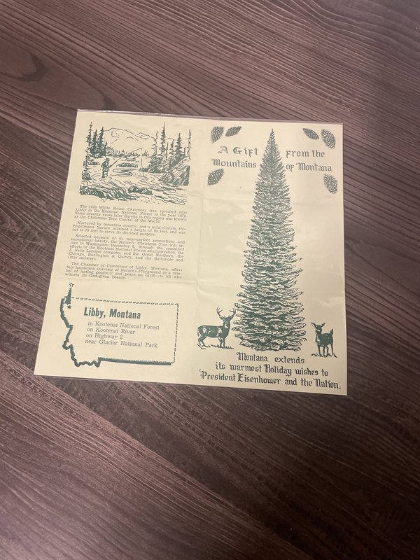 1958 White House Christmas Tree Souvenir Brochure