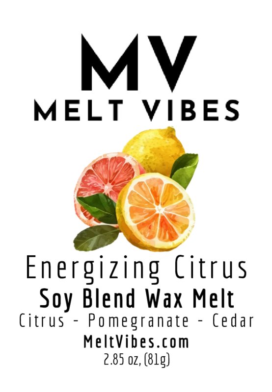 Energizing Citrus Wax Melt Clamshell