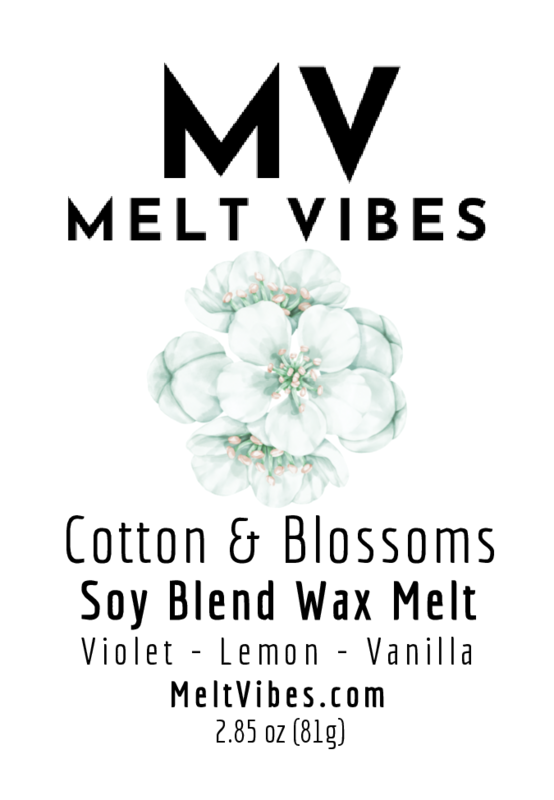 Cotton & Blossom Wax Melt Clamshell