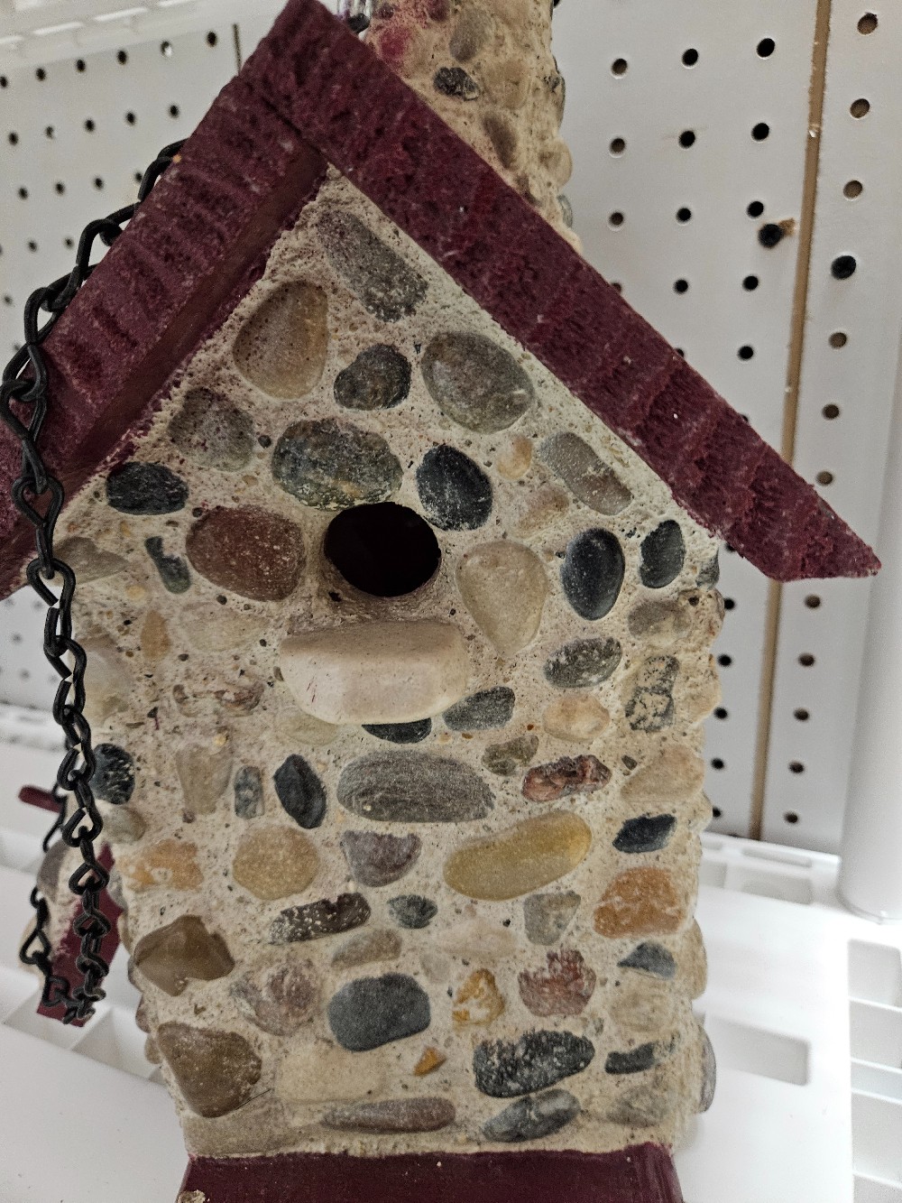 Stone/wood birdhouse