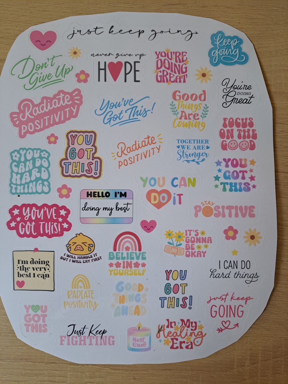 Positivity laminated stickers  1739 #64
